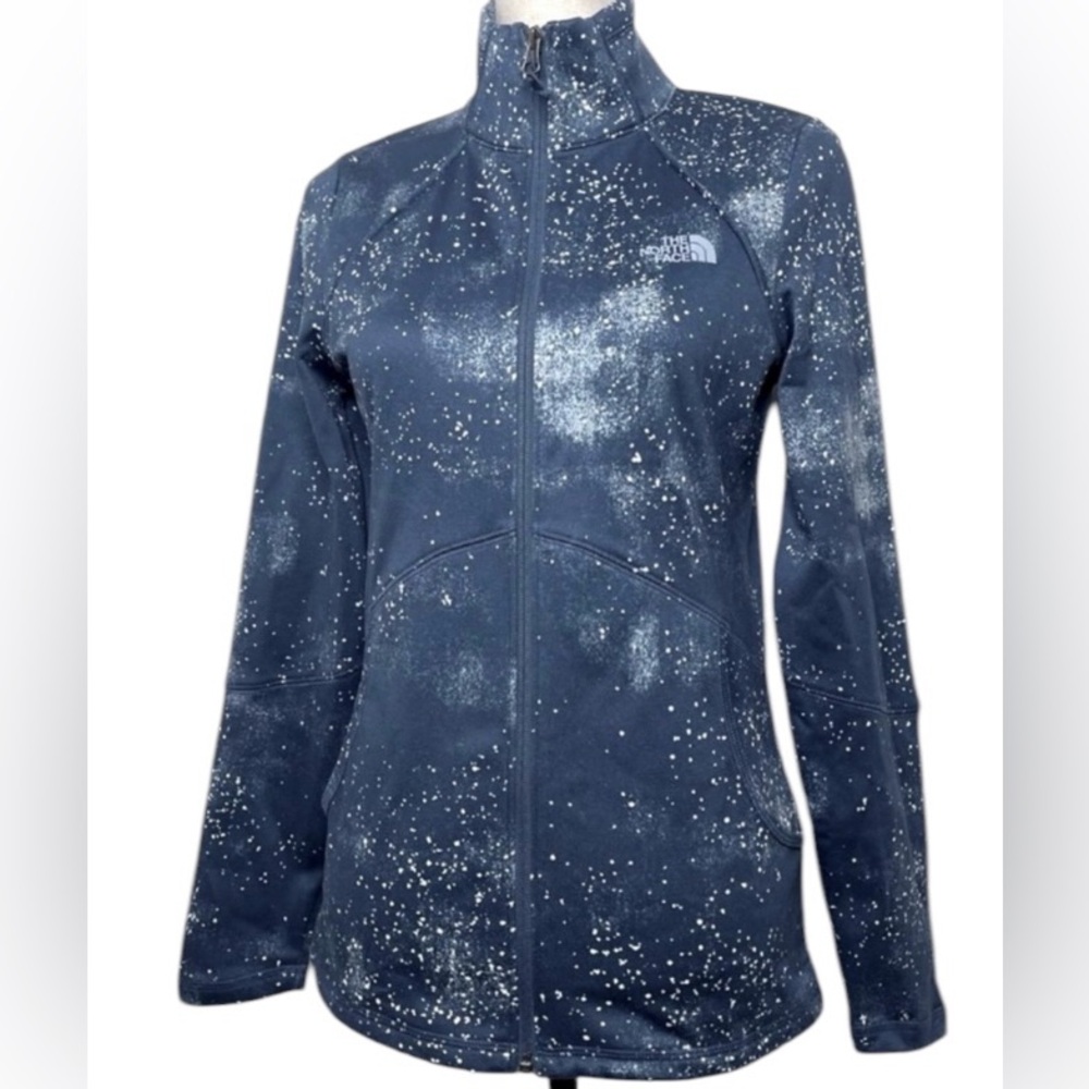 The North Face Blue Novelty Cinder women’s XS Petite long sleeve zip up jacket